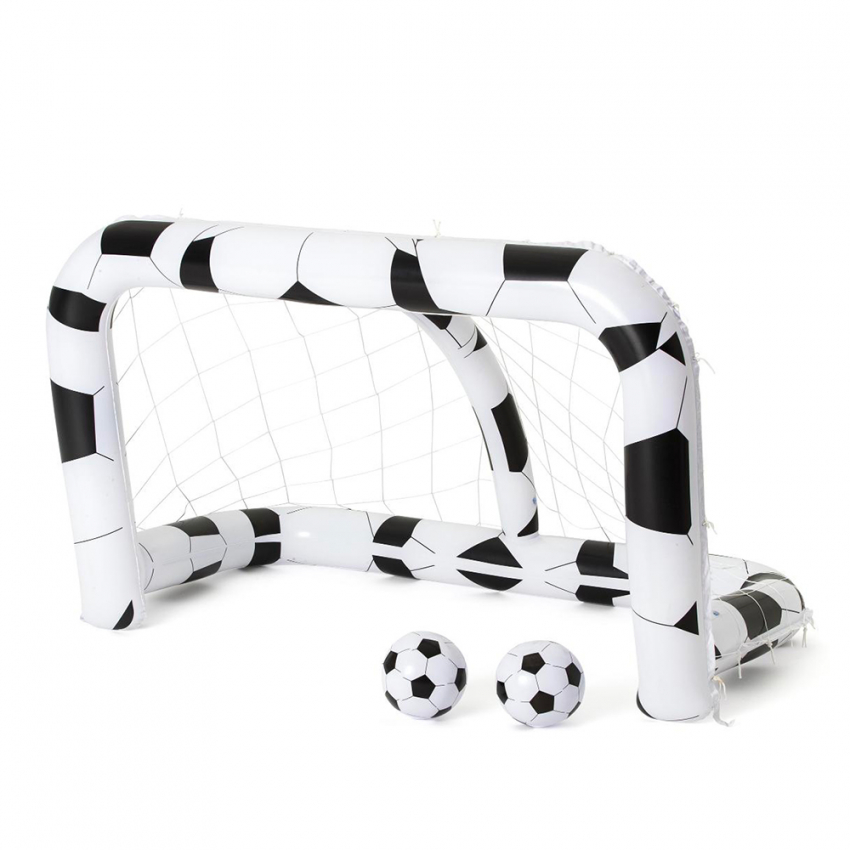 Opblaasbaar voetbaldoel met 2 voetballen 213x117x125 cm 52058 Bestway Aanbieding