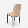Design stoelen van stof en metaal Davos Dark Aankoop