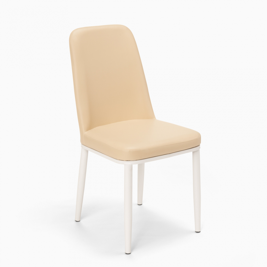 BADEN LIGHT Design stoelen van kunstleer en metaal voor bar restaurant