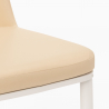 Design stoelen Baden Light van kunstleer en metaal  Karakteristieken