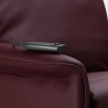 Elektrische kunstleren relaxfauteuil met wielen en liftsysteem Amalia 