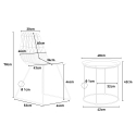 Set van tafel en 2 designstoelen voor binnen en buiten Etzy 