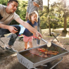 Draagbare stalen houtskoolbarbecue Poplar Aanbod