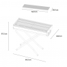 Draagbare stalen houtskoolbarbecue Poplar Model