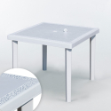 Set van 12 vierkante polyrotan tafels 90x90cm Grand Soleil Gruvyer Voorraad