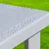 Set van 12 vierkante polyrotan tafels 90x90cm Grand Soleil Gruvyer Keuze