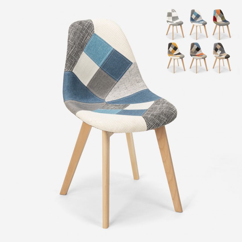 Nordic design patchwork stoel Robin Kortingen Nordic design patchwork stoel Robin Kortingen