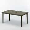 Set van 12 stuks rechthoekige polyrotan tafels 150x90cm Grand Soleil Boheme Aanbod