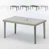 Set van 12 stuks rechthoekige polyrotan tafels 150x90cm Grand Soleil Boheme Karakteristieken