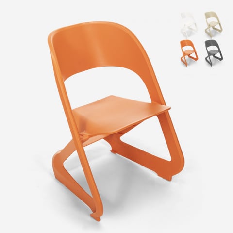 Stapelbare design stoel van kunststof voor bars, feesten en openbare evenementen Nest