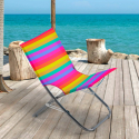 Opvouwbare strandstoel draagbare veelkleurige strandstoel RODEO RAINBOW Verkoop