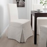 Gewatteerde stoel met houten poten in Henriksdal-stijl Comfort Luxury 