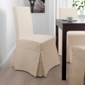 Houten gestoffeerde stoel in henriksdal stijl met lange hoes voor restaurant comfort luxury 