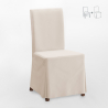 Gewatteerde stoel met houten poten in Henriksdal-stijl Comfort Luxury 