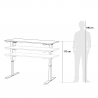 Elektrisch in hoogte verstelbaar design bureau 160x80 cm Standwalk 