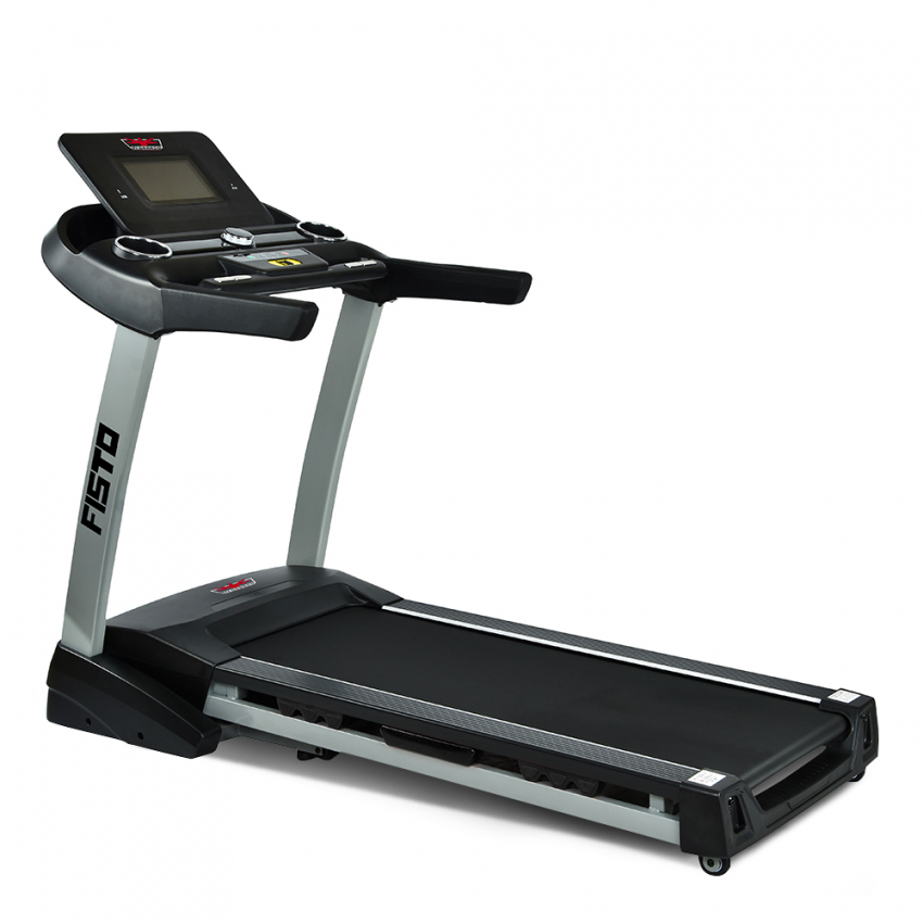 Professionele opvouwbare elektrische fitnessloopband met demping en helling Fisto Aanbieding