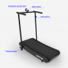 Ruimtebesparende opvouwbare gebogen magnetische loopband Essential Kortingen