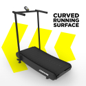 Ruimtebesparende opvouwbare gebogen magnetische loopband Essential Voorraad