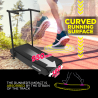 Ruimtebesparende opvouwbare gebogen magnetische loopband Essential Aanbod