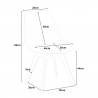 Scandinavisch design houten stoel met fluwelen stof Dolphin Lux 