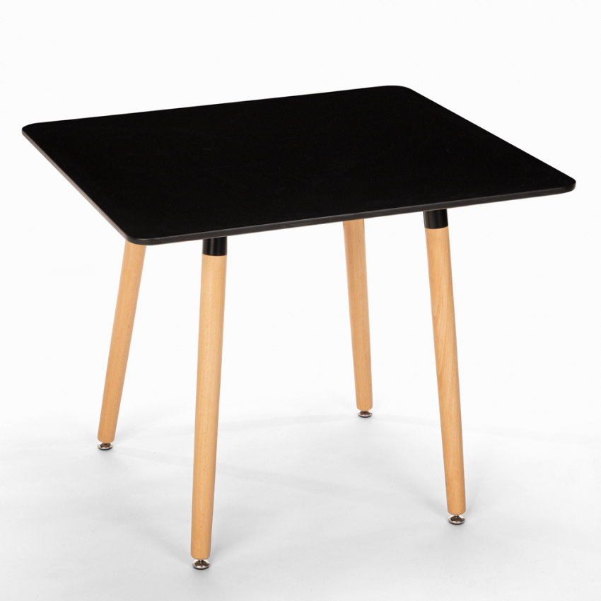 Scandinavisch ontwerp houten tafel 80x80 voor restaurant FERN