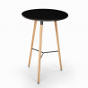 Hoge ronde houten Scandinavische design tafel 60x60 cm Shrub Kortingen