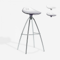 Design kruk met stalen poten 80 cm hoog Scab Frog Aanbieding