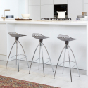 Design kruk met stalen poten 80 cm hoog Scab Frog Aanbod
