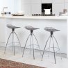 Design kruk met stalen poten 80 cm hoog Scab Frog Aanbod