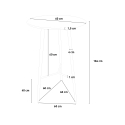 Hoge ronde houten Scandinavische design tafel 60x60 cm Shrub Model