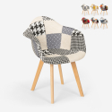Scandinavisch design patchwork fauteuil Herion Model