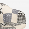Scandinavisch design patchwork fauteuil Herion 