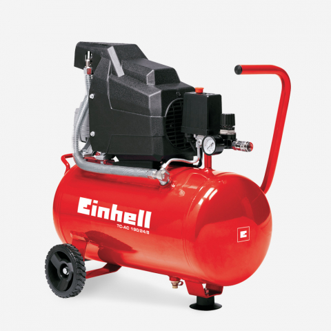 Draagbare elektrische luchtcompressor 8 bar 24 liter 1500W 2HP olie Einhell