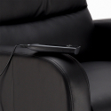 Elektrisch verstelbare sta-op relaxstoel van kunstleer met wielen Elizabeth II 