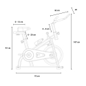 Professionele spinning fiets Fit Bike met flywheel 10 kg Athletica 
