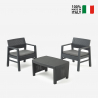 Rotan loungeset met tafel en twee stoelen met kussens Progarden Tambo Verkoop