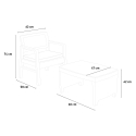 Rotan loungeset met tafel en twee stoelen met kussens Progarden Tambo Catalogus