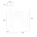 Barbecue BBQ gas RVS 2 pits grillrooster Bagnét Verd Fr Catalogus