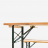Inklapbare Biertafel set met 2 banken 220x80 cm voor picknick of tuinfeesten Oletan Kortingen