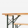 Set van 8 inklapbare biertafels 220x80 cm met 2 banken Oletan Voorraad