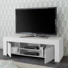 Moderne witte TV-meubel met onderkast 2 zijdeuren en open vak Firenze Korting