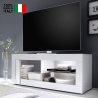 Moderne witte TV-meubel met zij open vak en zijdeur Creta Verkoop