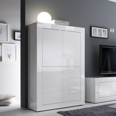 Witte moderne dressoir voor woonkamer of keuken Creta