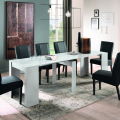 Uitschuifbare eettafel van 79x54-252cm consoletafel ruimtebesparende modern ontwerp in wit Nancy Aanbieding