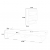Opklapbed met lattenbodem en microvezelmatras 80x180 cm Apollo 