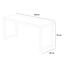 Design bureau van metaal 120x60 cm Louisville Voorraad
