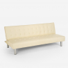 Modern design kunstlederen 2-zits slaapbank Elly 