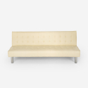 Modern design kunstlederen 2-zits slaapbank Elly 