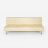 Modern design kunstlederen 2-zits slaapbank Elly 