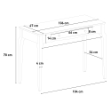 Klassieke entree tafel of bureaumeubel shabby chic van hout 106x47 cm Toscano 